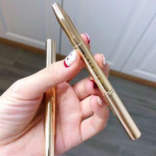 Retractable Makeup Brush 1 Pc - Gold - One Size