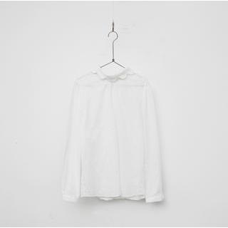 Scallop-collar Cotton Blouse
