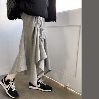 Drawcord Maxi Hanky Skirt