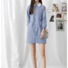 Family Matching 3/4-sleeve Shirt Dress