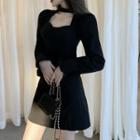 Long Sleeve Cutout Mini Dress