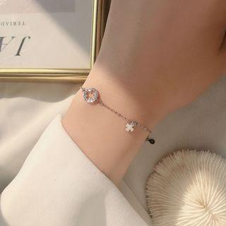 Clover Sterling Silver Bracelet Clover - One Size