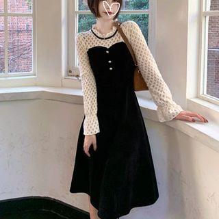 Brushed Sheath A-line Dress