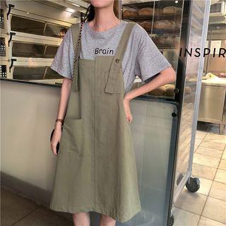 Plain Jumper Dress / Short-sleeve T-shirt