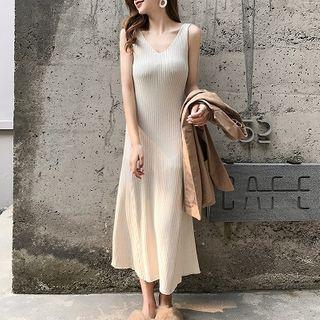 Knit A-line Midi Tank Dress