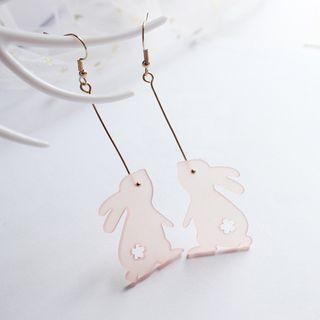 Acrylic Rabbit Dangle Earring 1 Pair - Earring - One Size