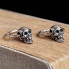 925 Sterling Silver Skull Earring