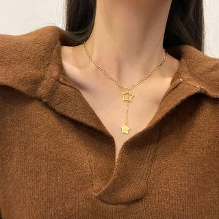 Star Necklace X461 - Gold - One Size