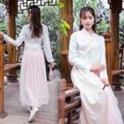 Hanfu Long-sleeve Top / Maxi Skirt