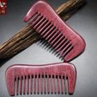 Wooden Hair Comb Red - One Size