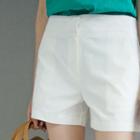 Hidden-hook Cotton Shorts