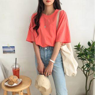 Loose-fit Cotton T-shirt In 12 Colors
