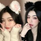 Faux-fur Car-ear Hair Band