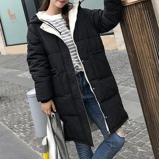 Couple Matching Reversible Zip Hooded Padded Coat