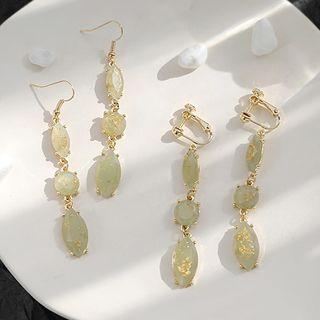 Gem Stone Dangle Earring