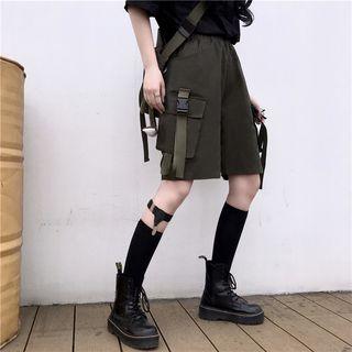 Buckled Tape Cargo Shorts