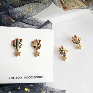 Alloy Cactus Earring