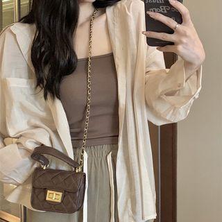 Plain Shirt / Camisole Top / Wide Leg Pants