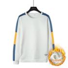Long-sleeve Color Block Applique Sweatshirt