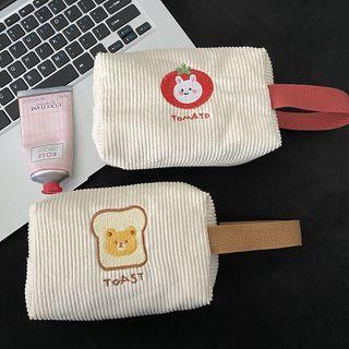 Cartoon Embroidered Coin Pouch