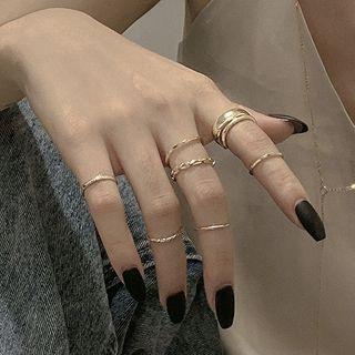Set Of 7: Ring Dj164 - One Size