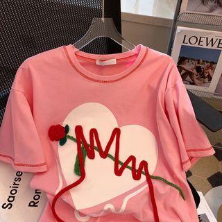 Rose Lettering Top