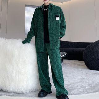 Set: Applique Shirt + Loose Fit Pants