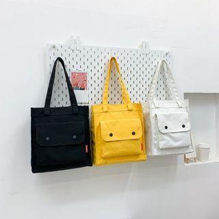 Pocket Detail Tote Bag Yellow - One Size