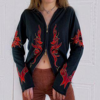 Long Sleeve Zip-up Printed Jacket
