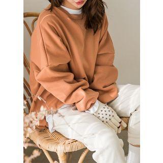 Tall Size Brushed-fleece Lined Sweatshirt