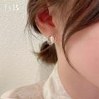 Rhinestone Cat Eye Stone Earring 1 Pair - Gold - One Size