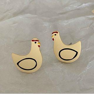 Alloy Chicken Earring