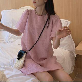 Short-sleeve Bow Back Dress