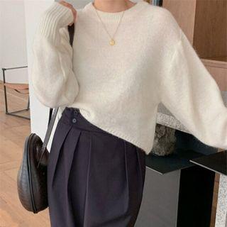 Mohair Sweater / Wide-leg Pants