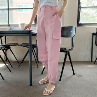 Belt-loop Detail Cargo Jogger Pants