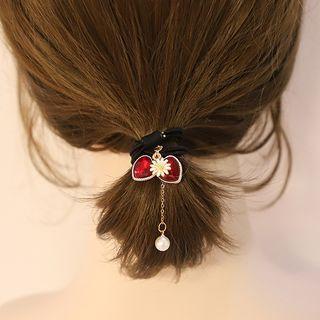 Heart Faux Crystal Hair Tie