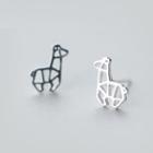925 Sterling Silver Giraffe Earrings