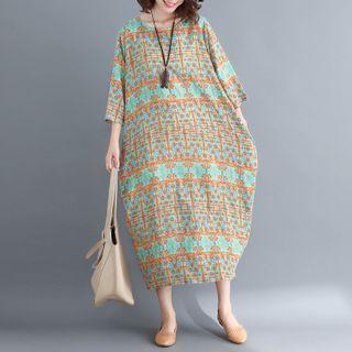 Loose-fit Pattern Dress