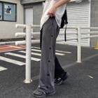 High-waist Two-tone Sweatpants