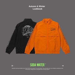 Lettering Printed Windbreaker