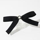 Bow Hair Clip 1 Pc - Black - One Size