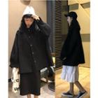 Single Breasted Coat / A-line Midi Skirt