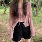 Floral Print Camisole Top / Shorts / Jacket / Set