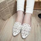 Perforated Pointy Loafers