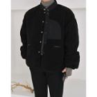 Stand-collar Snap-button Dumble Jacket