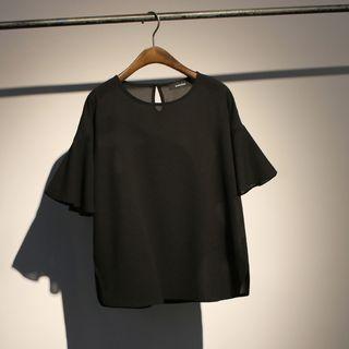 Bell Short-sleeve Chiffon Top