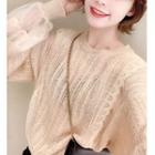 Lace Cable Knit Sweater