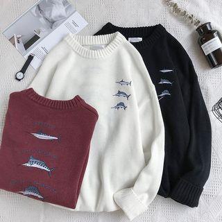 Swordfish Print Sweater