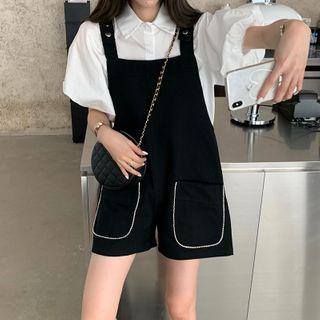 Plain Short-sleeve Shirt / Jumper Shorts
