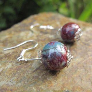 Ceramic Bead Dangle Earring 1 Pair - As Shown In Figure - One Size